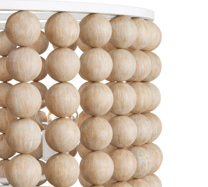 Brookbury Wood Bead Chandelier 32" - Richardrider