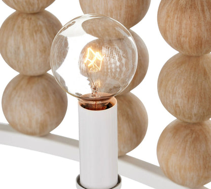 Brookbury Wood Bead Chandelier 32" - Richardrider