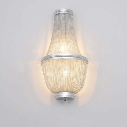 Tassel Aluminum Chain Wall Sconce In Living Room - Richardrider