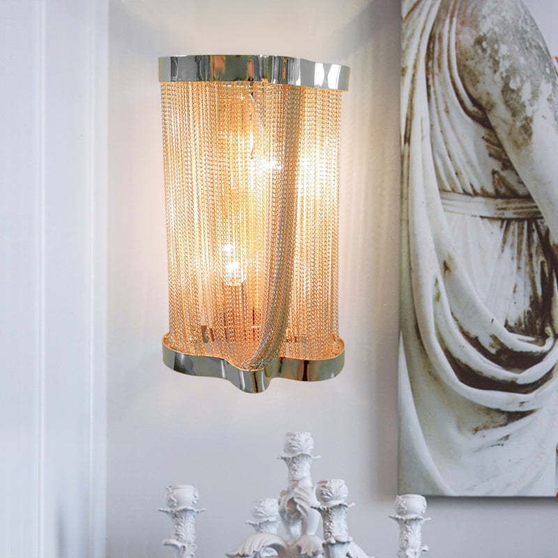 Ashley Aluminum Chain Tassel Wall Sconce - Richardrider