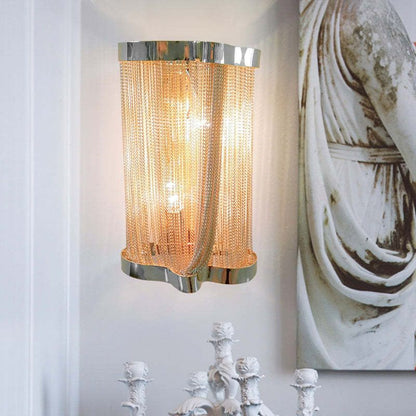 Ashley Aluminum Chain Tassel Wall Sconce - Richardrider