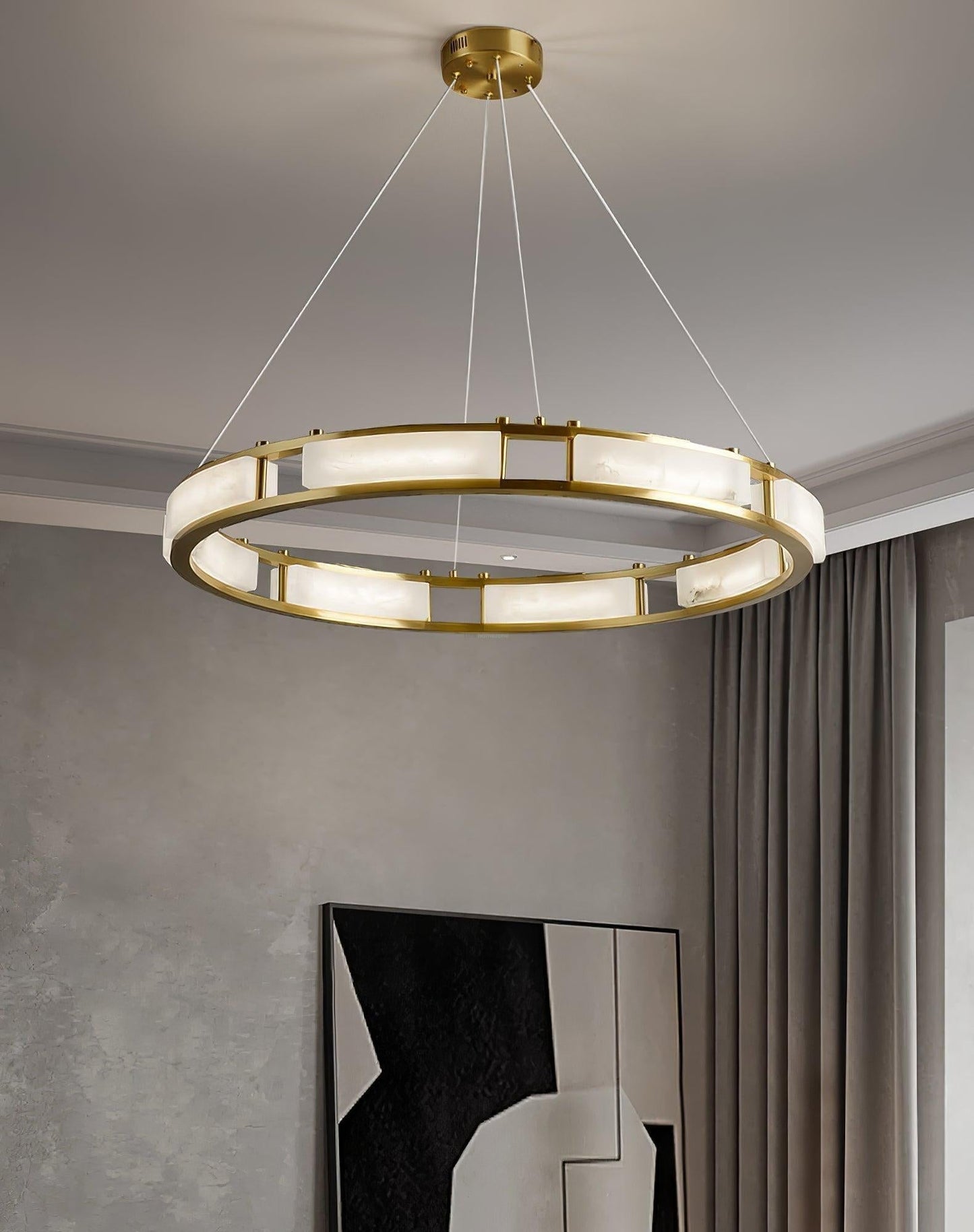Qatar Alabaster Round Chandelier - Richardrider