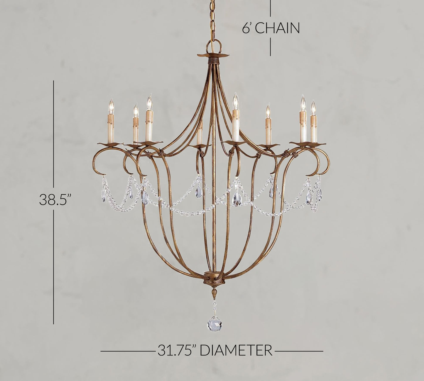 Cabernet Chandelier 32" - Richardrider