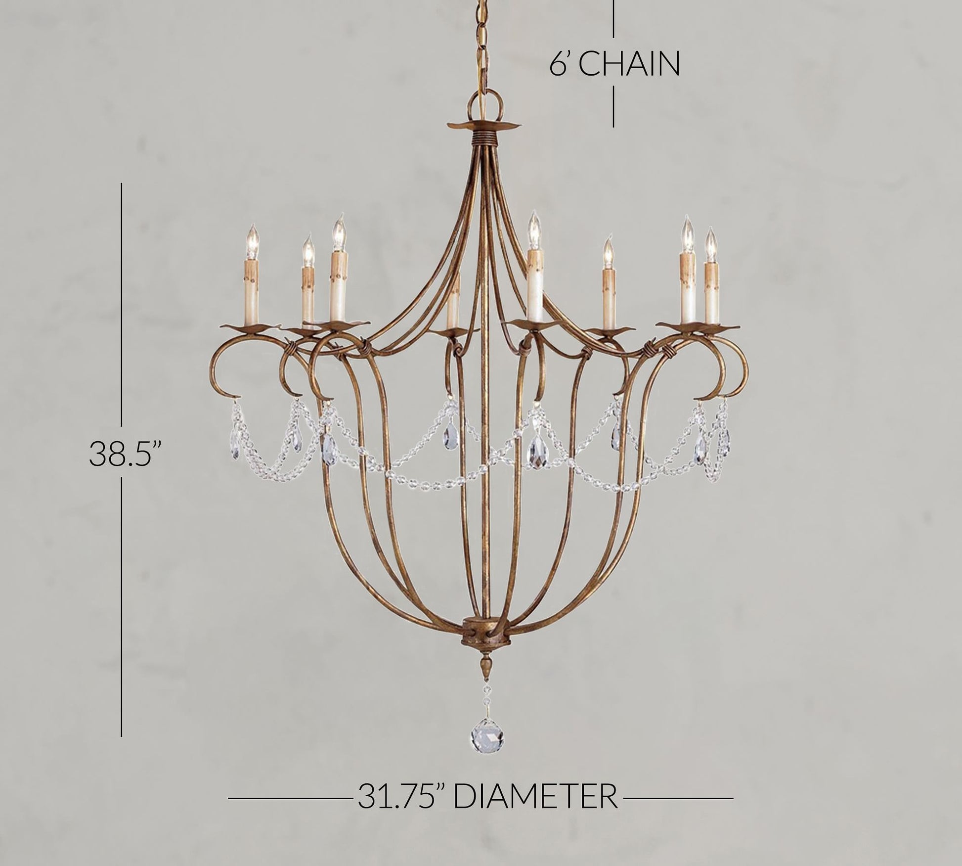 Cabernet Chandelier 32" - Richardrider
