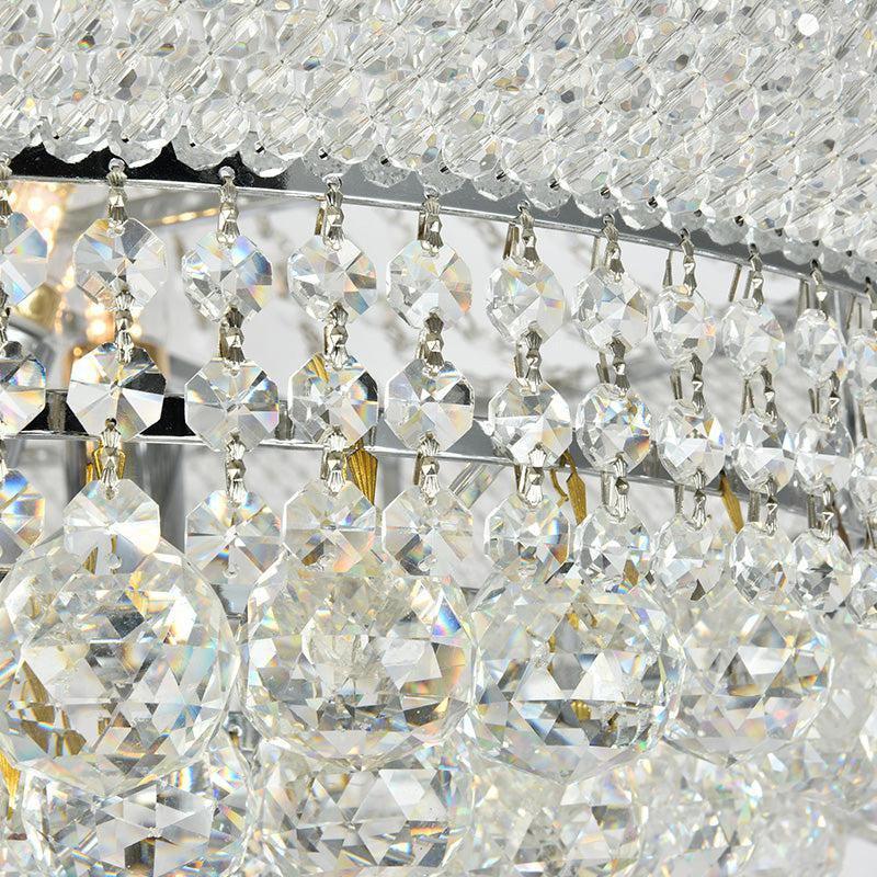 Luxury French Empire Chandelier for Villa Hall Ceiling Three-layers Crystal Light for Hotel Lobby - Richardrider