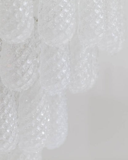 Murano Chandelier – Drop – 52 glasses – Transparent