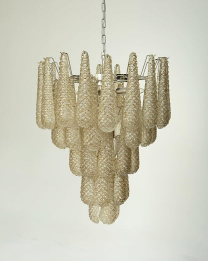 Murano Chandelier – Drop – 41 glasses – Amber