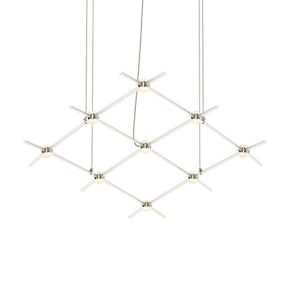 Verelune Aquarius Minor Pendant Light Metal & Acrylic 66.75"W x 28"D