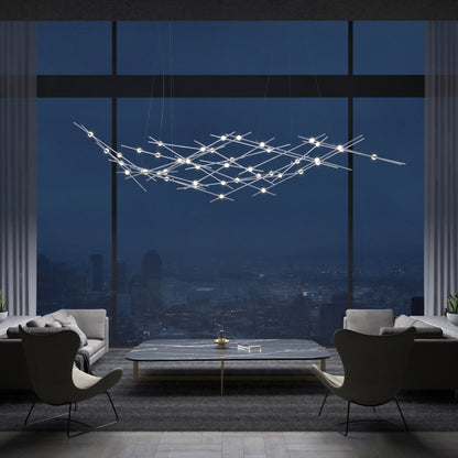 Verelune Ursa Major Chandelier Acrylic & Metal 94"W x 30"D