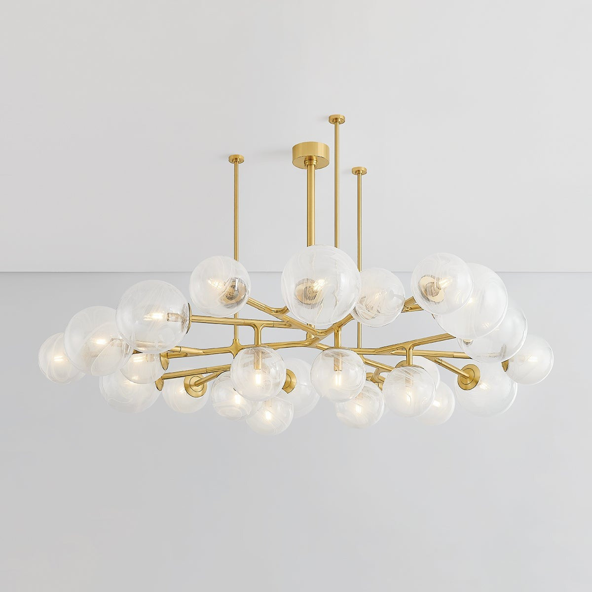 Kaieinar Chandelier Steel & Glass 46"W x 46"D