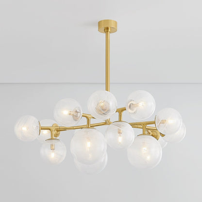 Kaieinar Chandelier Steel & Glass 46"W x 46"D