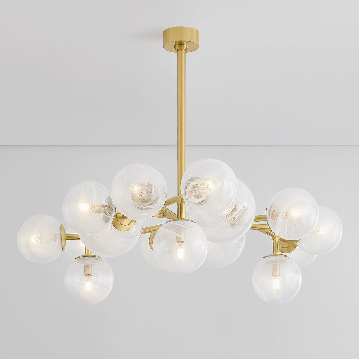 Kaieinar Chandelier Steel & Glass 46"W x 46"D