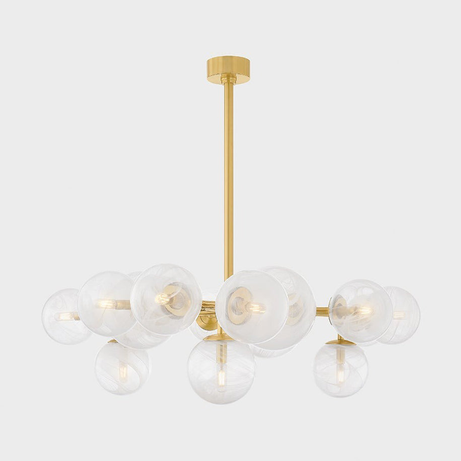 Kaieinar Chandelier Steel & Glass 46"W x 46"D