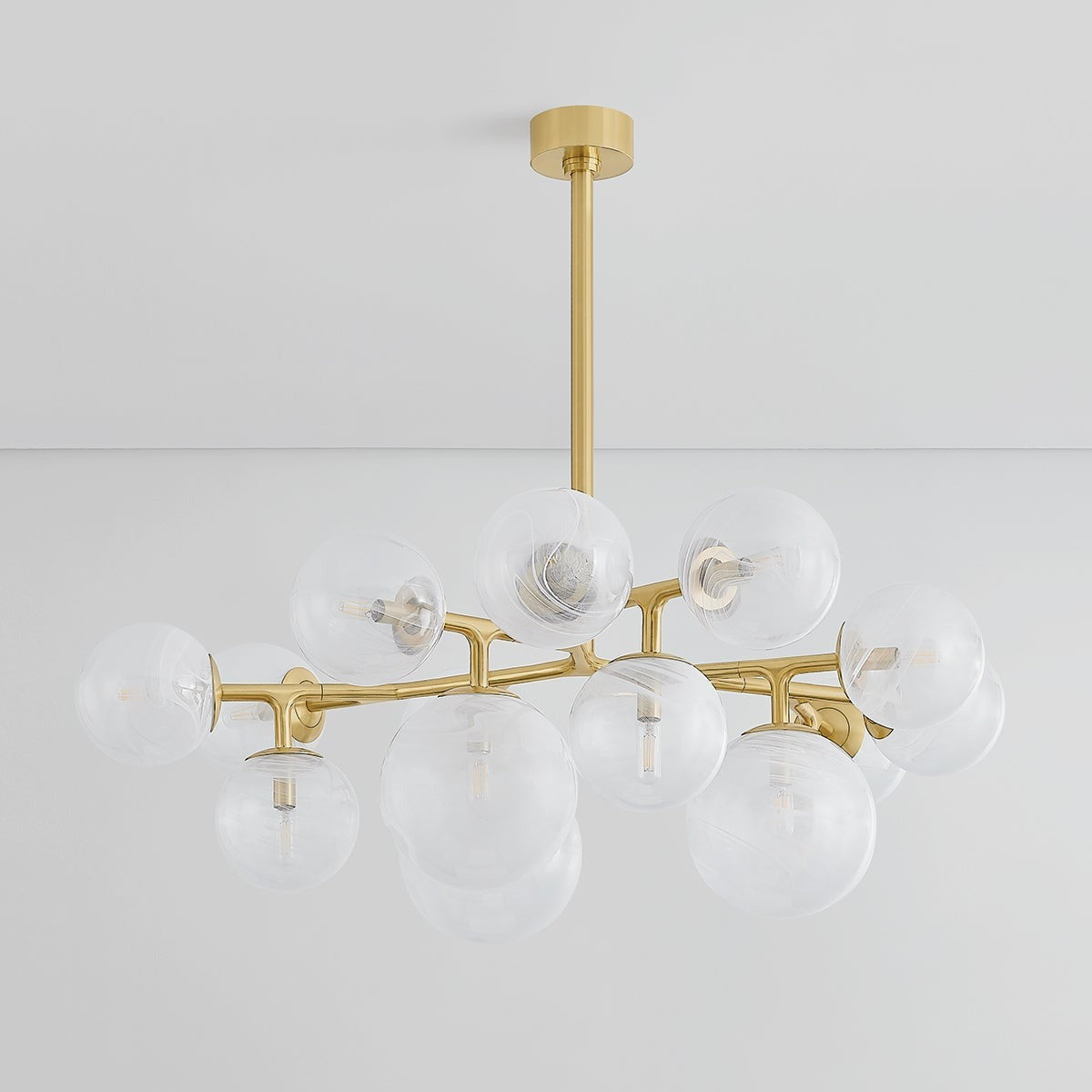 Kaieinar Chandelier Steel & Glass 46"W x 46"D