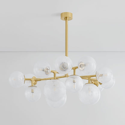 Kaieinar Chandelier Steel & Glass 46"W x 46"D
