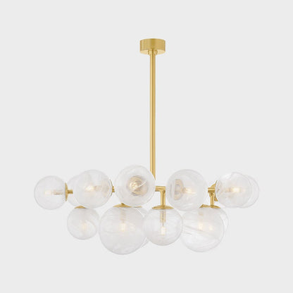 Kaieinar Chandelier Steel & Glass 46"W x 46"D