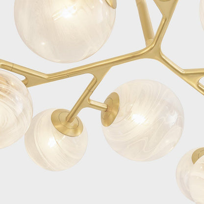Kaieinar Chandelier Steel & Glass 46"W x 46"D
