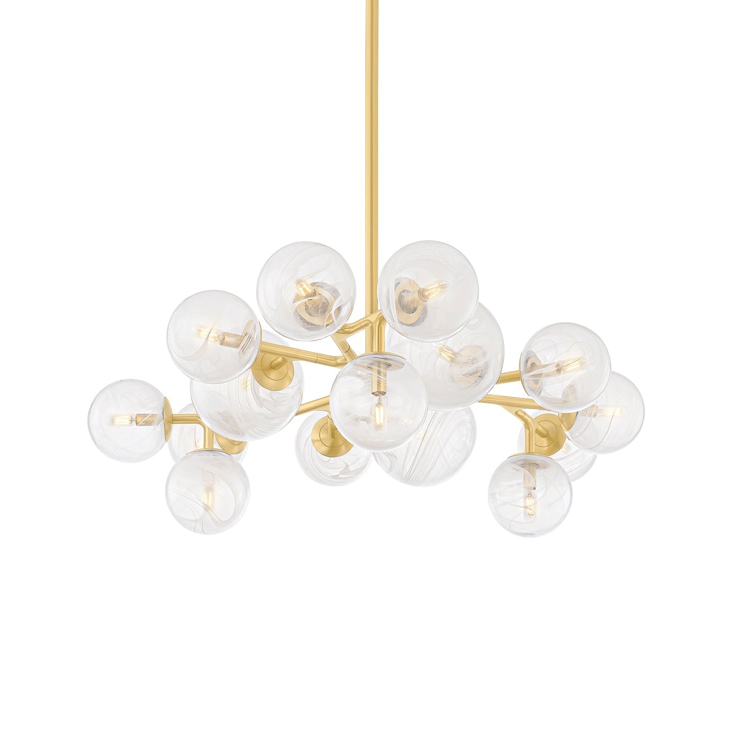 Kaieinar Chandelier Steel & Glass 46"W x 46"D