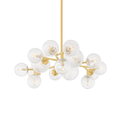 Kaieinar Chandelier Steel & Glass 46"W x 46"D