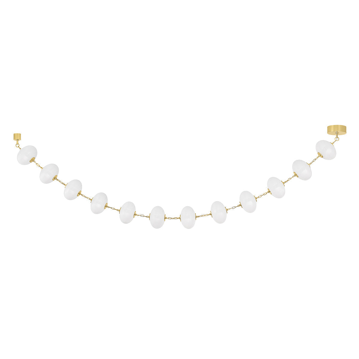 Oryrix LED Chandelier Steel & Glass 98.5"W x 10"D
