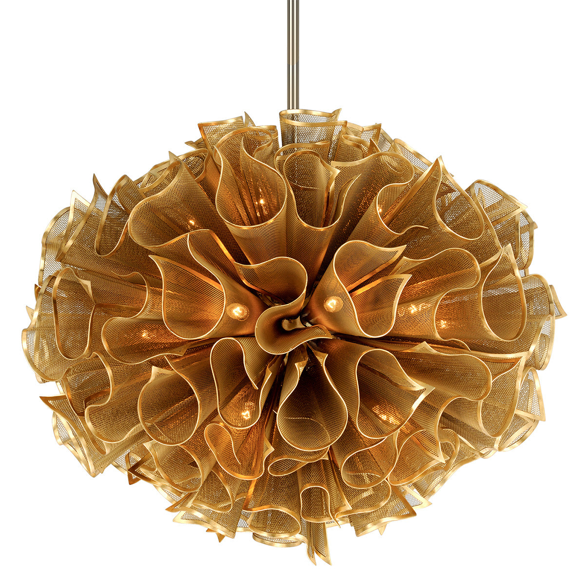 Vetasera Chandelier Hand-crafted Iron 37"D