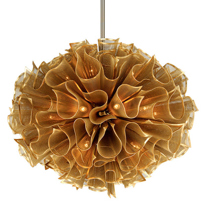 Vetasera Chandelier Hand-crafted Iron 37"D
