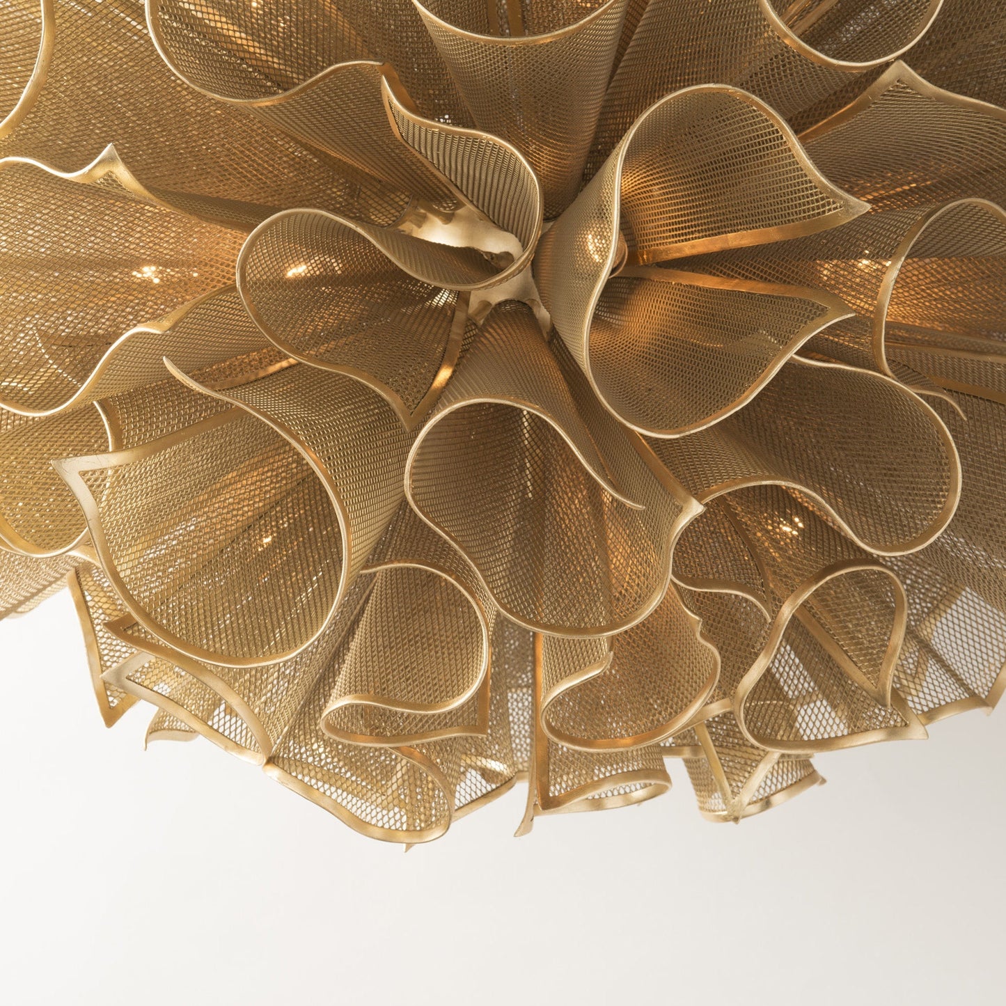 Vetasera Chandelier Hand-crafted Iron 37"D