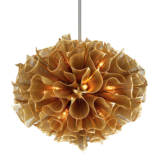 Vetasera Chandelier Hand-crafted Iron 37"D