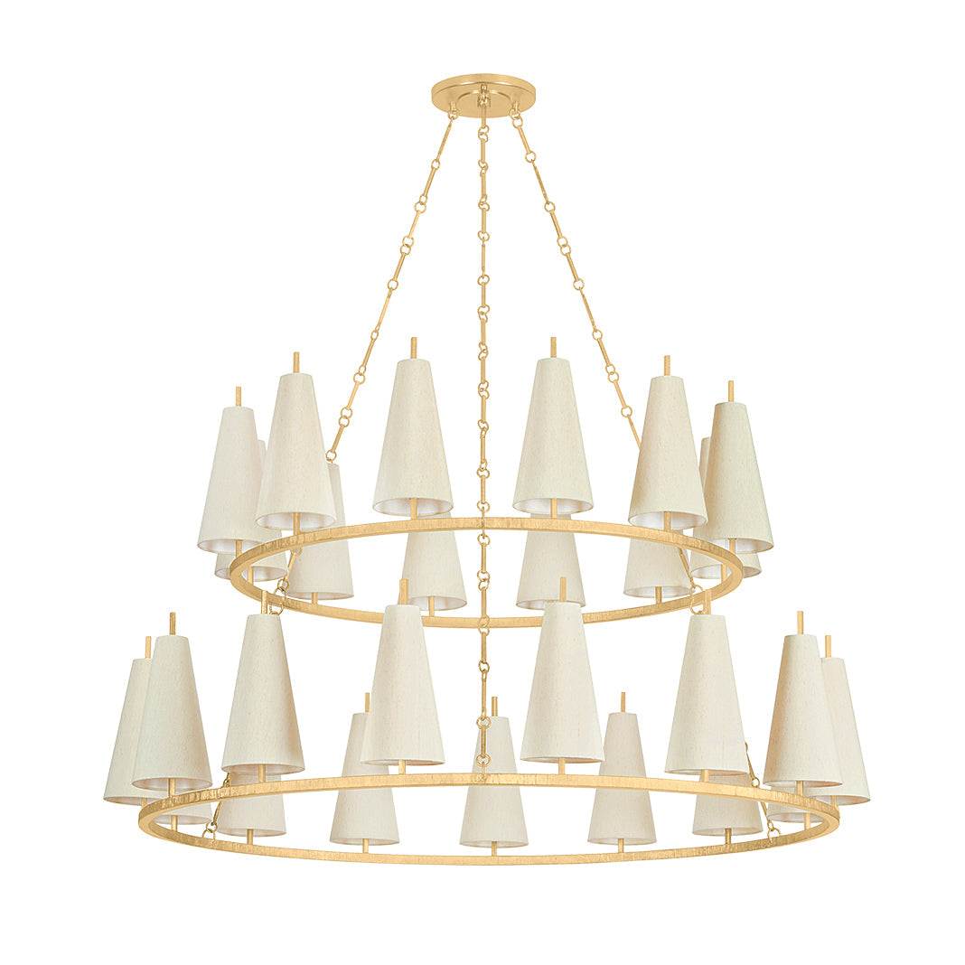 Kaiidor Chandelier Iron & Fabric 42"D