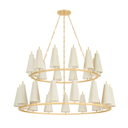 Kaiidor Chandelier Iron & Fabric 42"D
