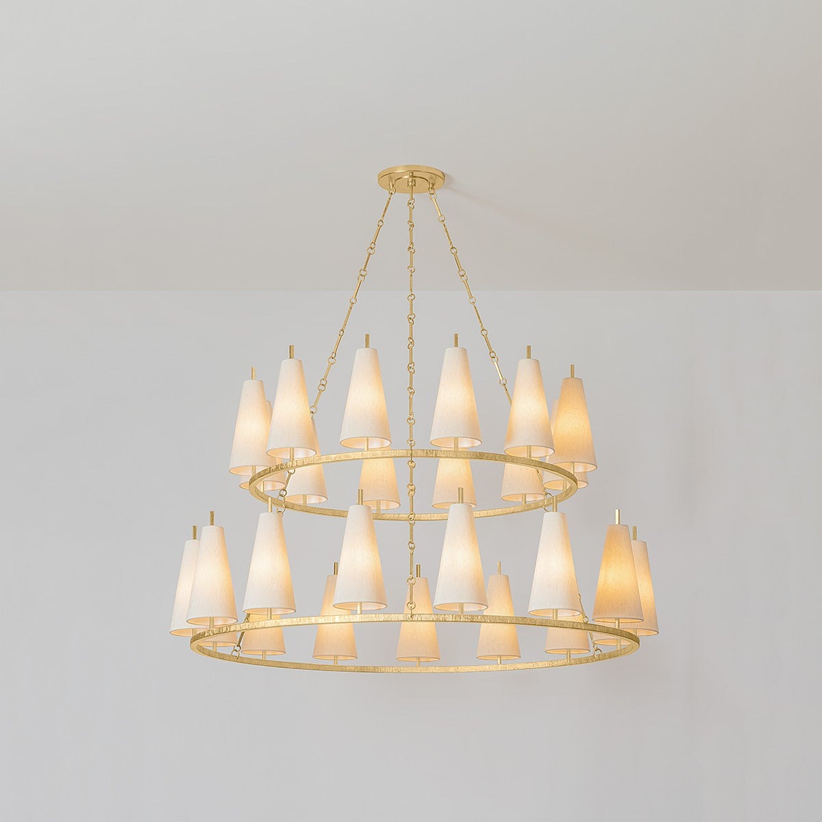 Kaiidor Chandelier Iron & Fabric 42"D