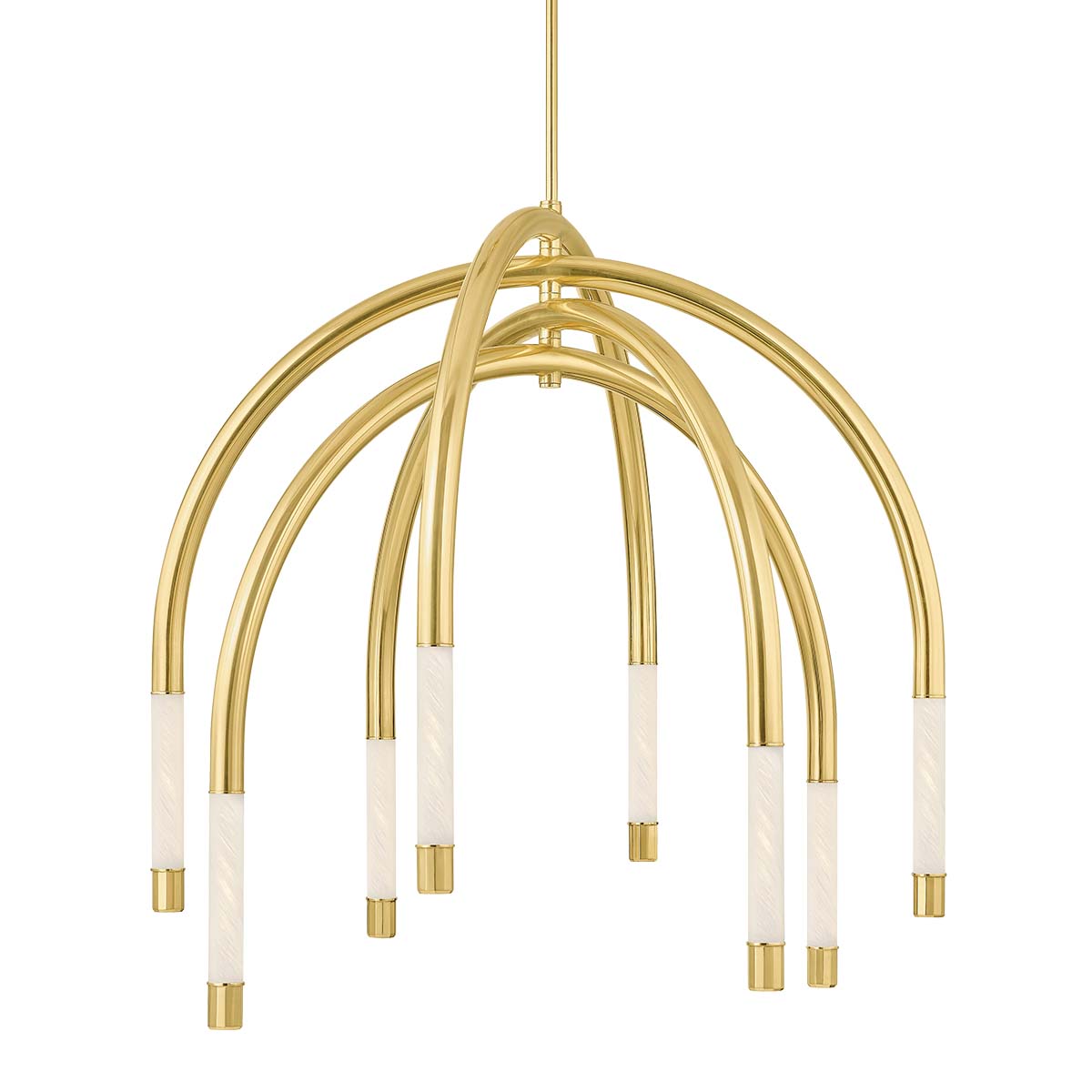 Xanirix LED Chandelier Steel & Glass 33.75"W x 33.75"D