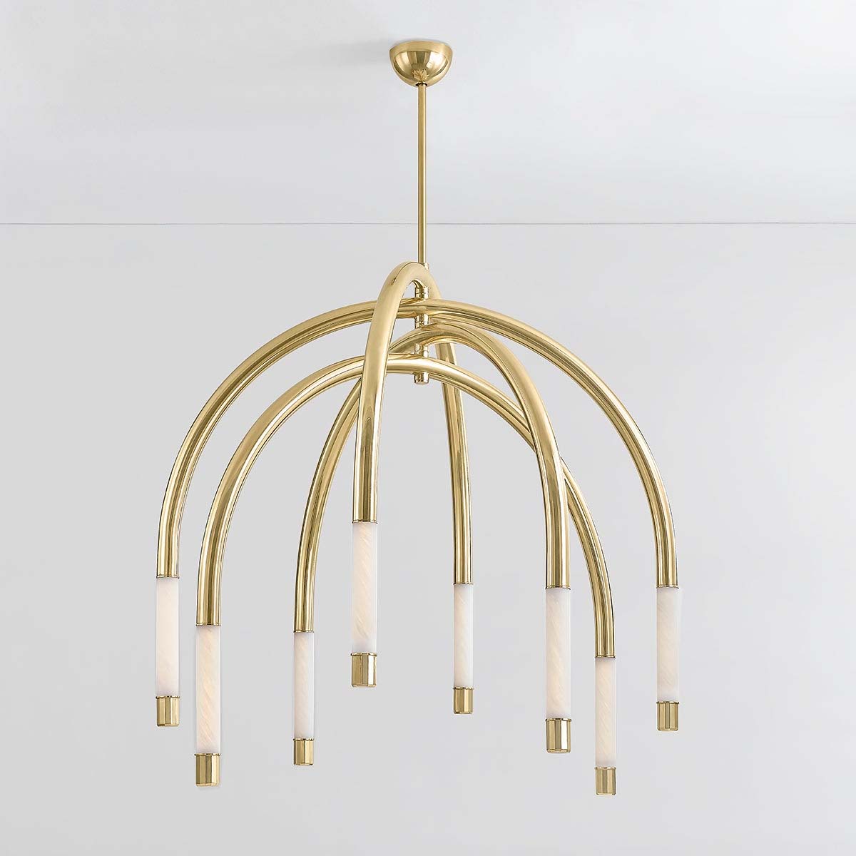 Xanirix LED Chandelier Steel & Glass 33.75"W x 33.75"D