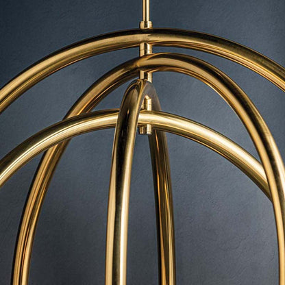 Xanirix LED Chandelier Steel & Glass 33.75"W x 33.75"D
