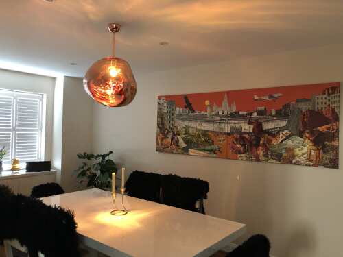 Modern Rock Acrylic Special Shape Pendant Lighting