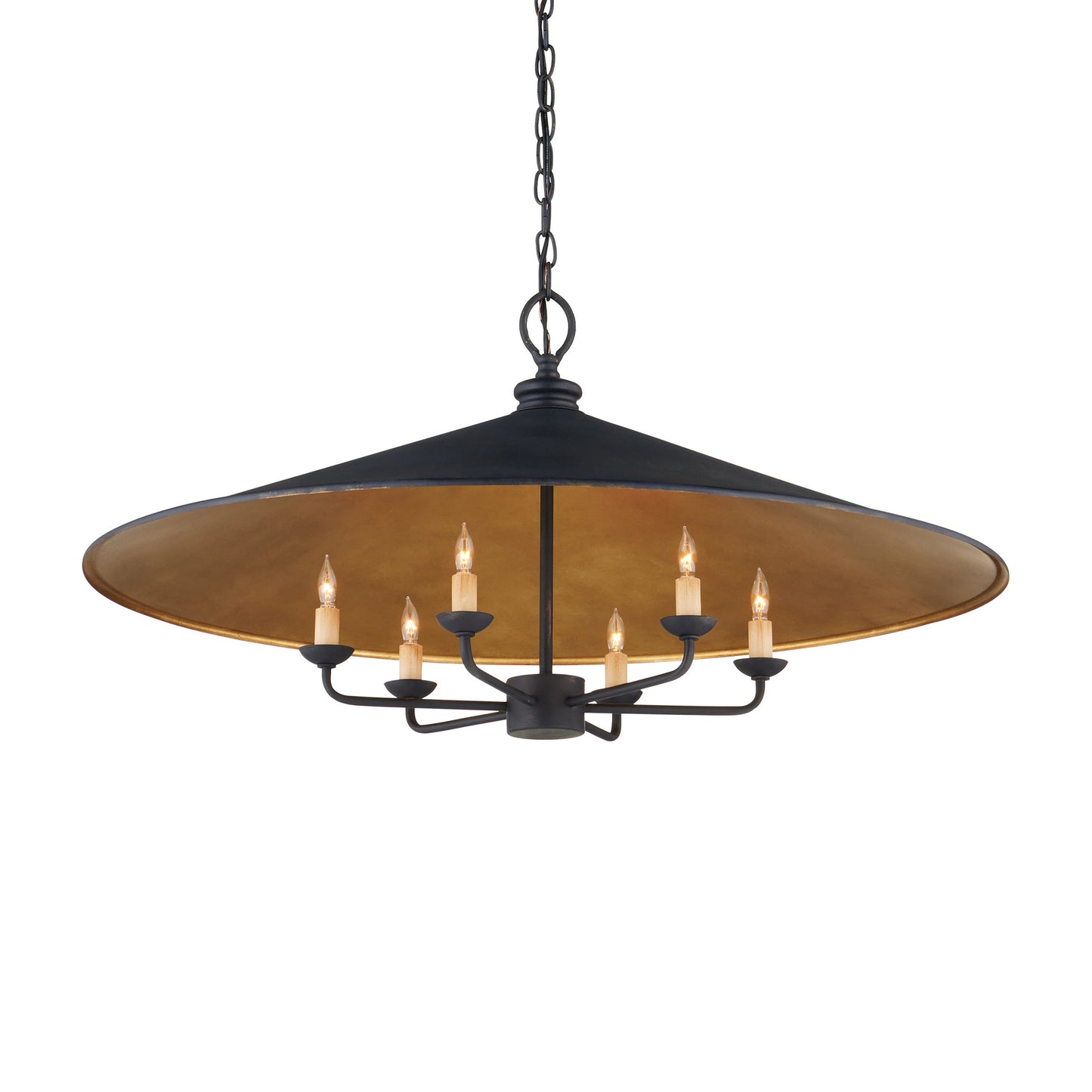 Loredell Chandelier Wrought Iron 36"D