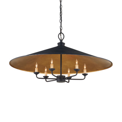 Loredell Chandelier Wrought Iron 36"D