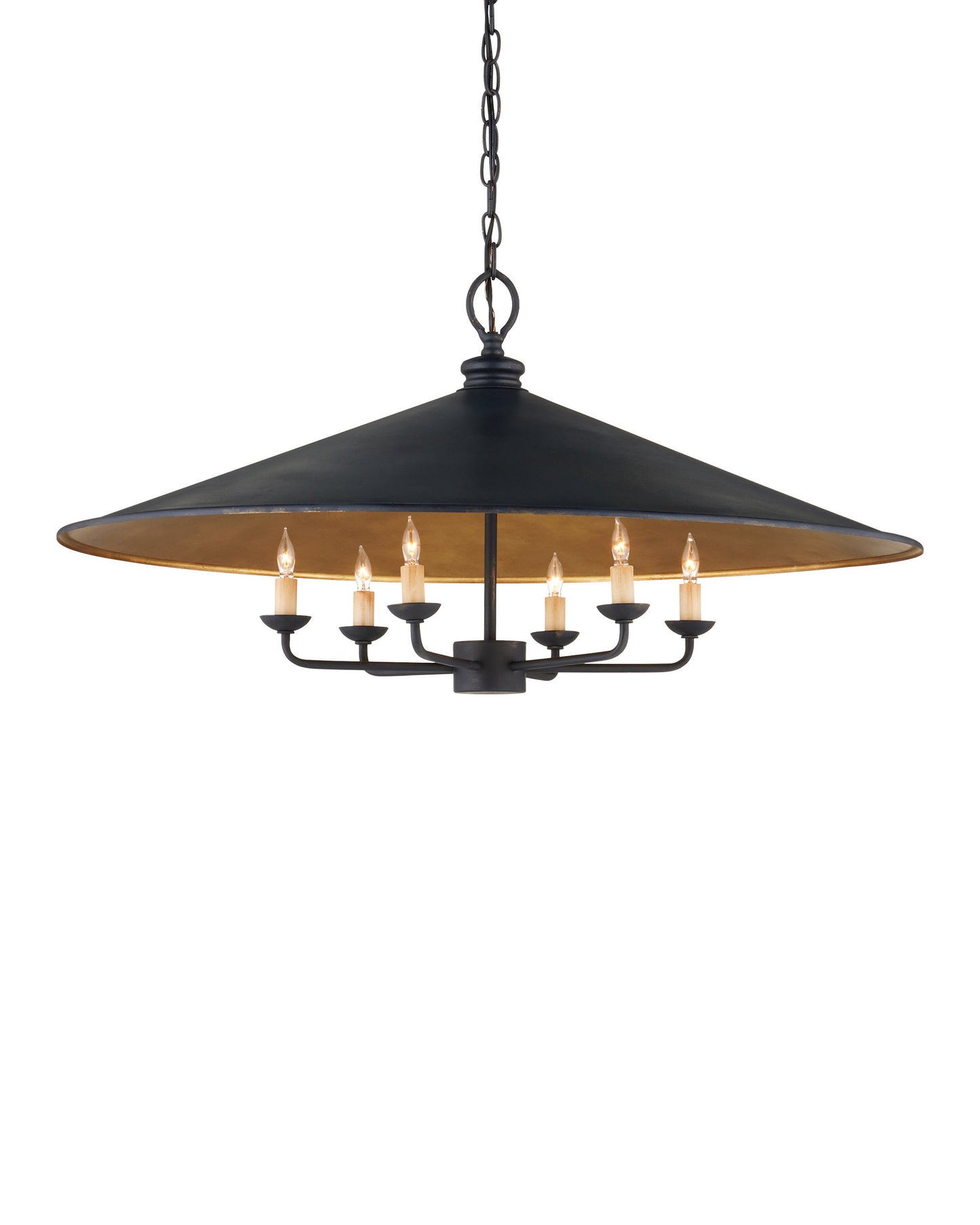 Loredell Chandelier Wrought Iron 36"D