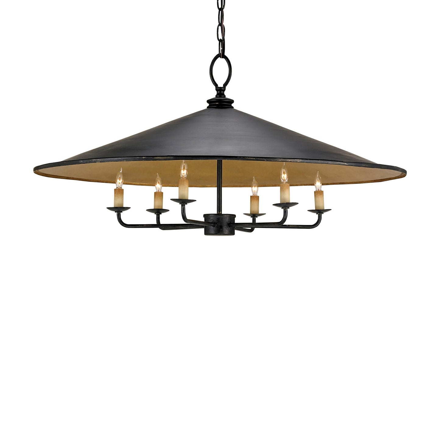 Loredell Chandelier Wrought Iron 36"D