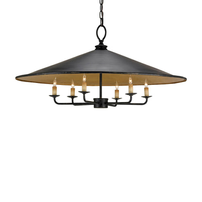 Loredell Chandelier Wrought Iron 36"D