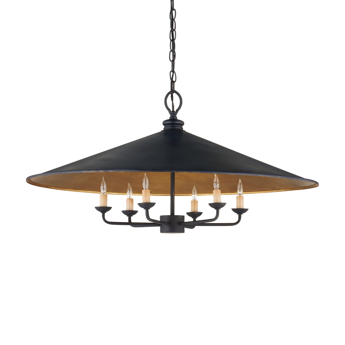 Loredell Chandelier Wrought Iron 36"D