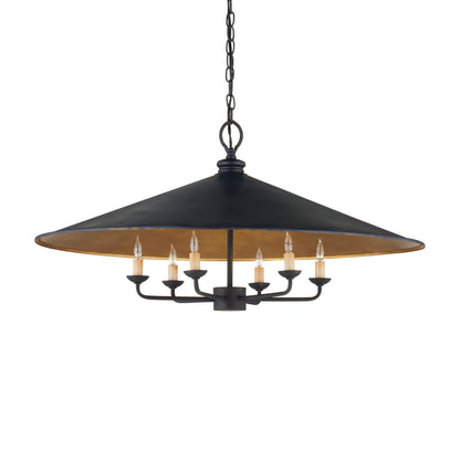 Loredell Chandelier Wrought Iron 36"D