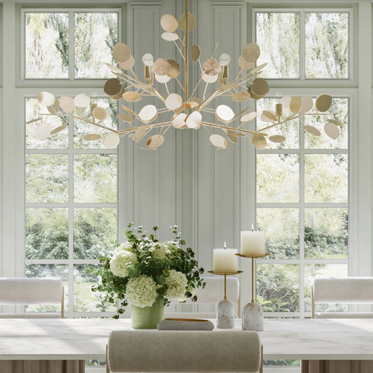 Calourin Linear Chandelier Wrought Iron 51"W x 20"D