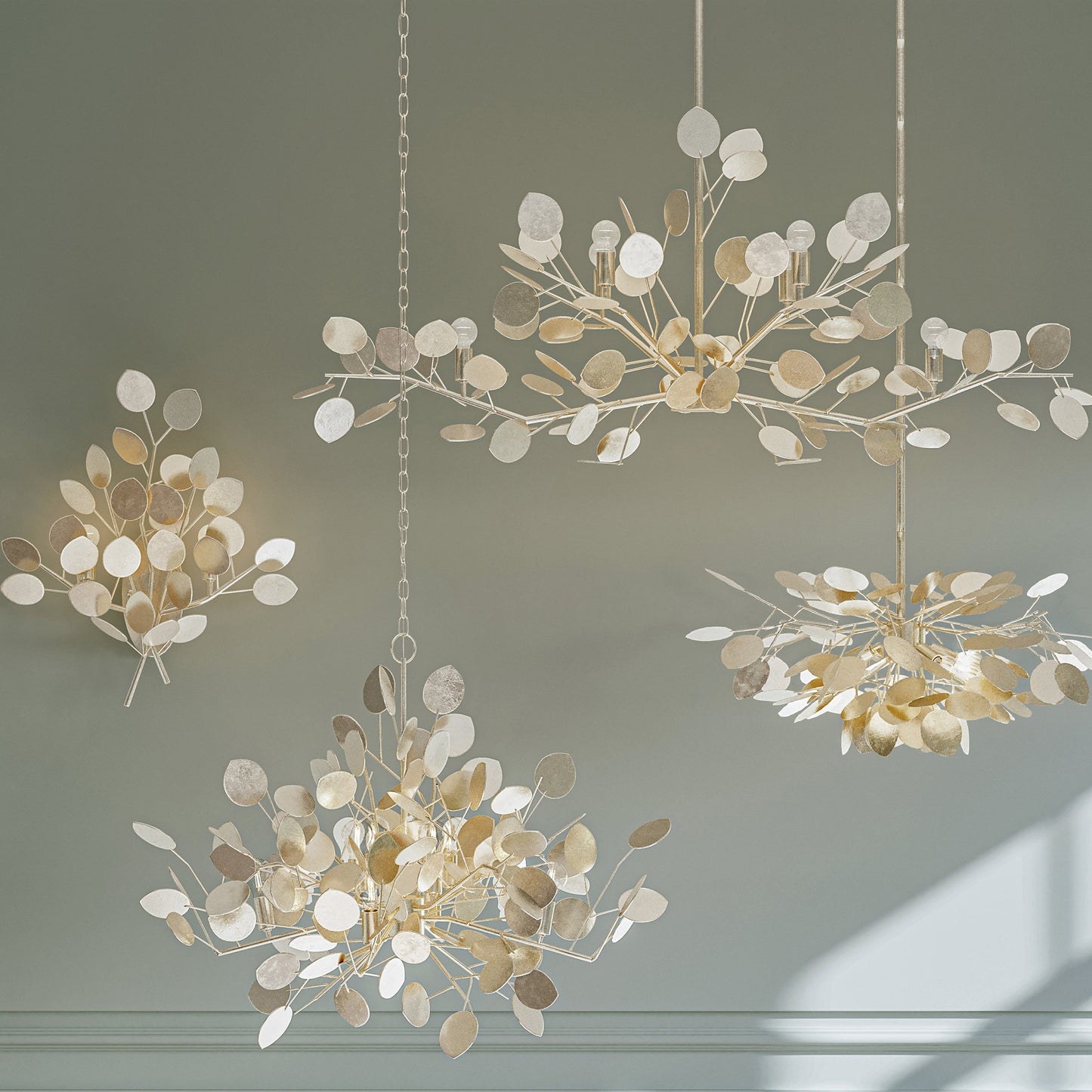 Calourin Linear Chandelier Wrought Iron 51"W x 20"D