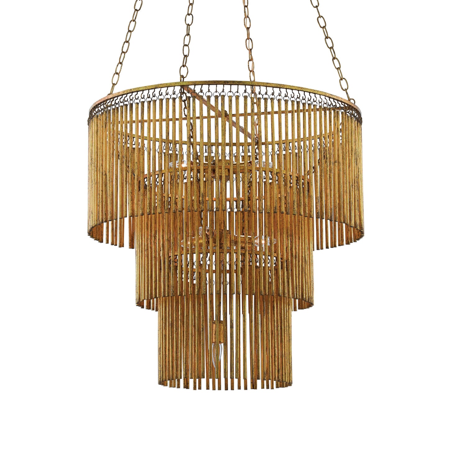 Astraiorix Chandelier Iron & Brass 30"D
