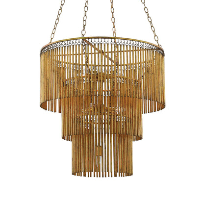 Astraiorix Chandelier Iron & Brass 30"D