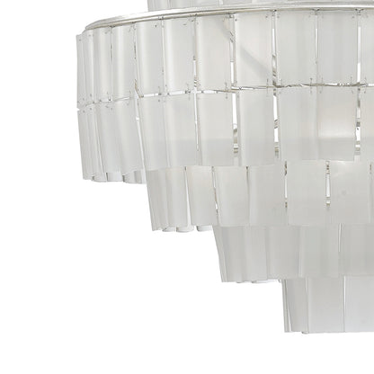 Periodor Chandelier Wrought Iron & Recycled Bottle Glass 27"D
