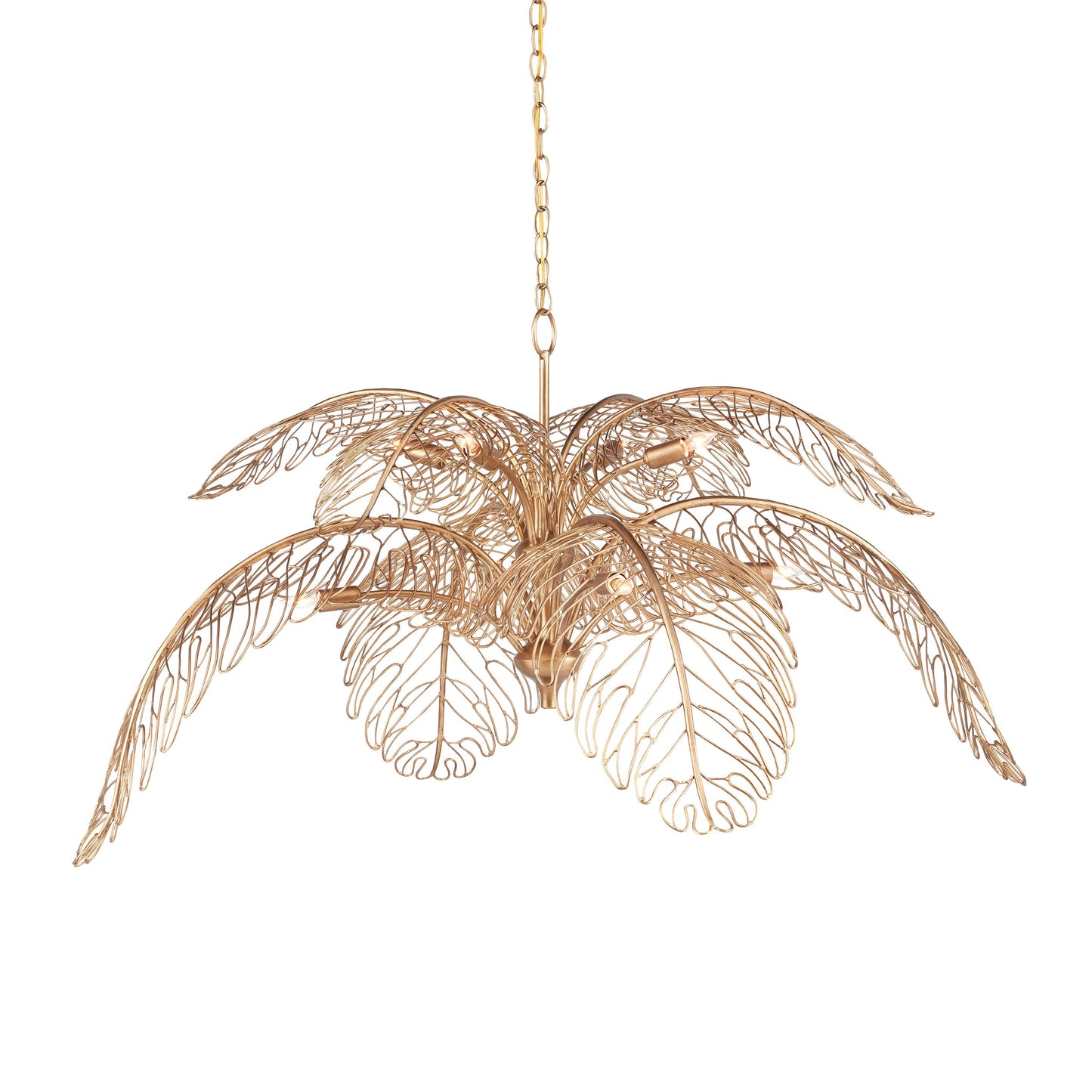 Ionounar Chandelier Wrought Iron 49.75"W x 49.75"D