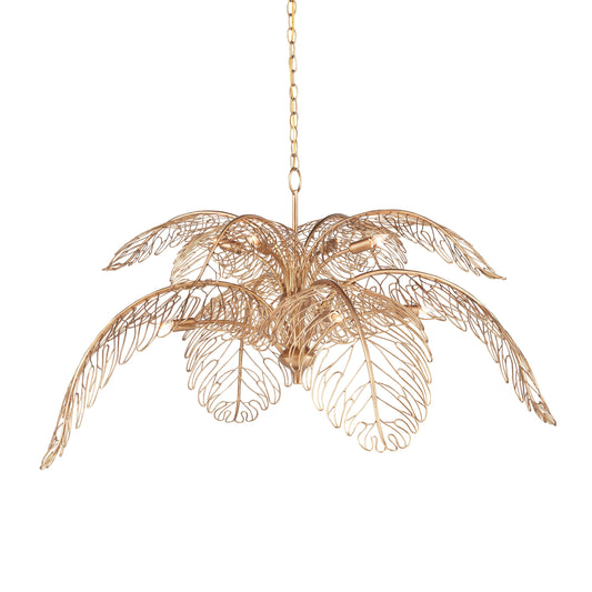 Ionounar Chandelier Wrought Iron 49.75"W x 49.75"D