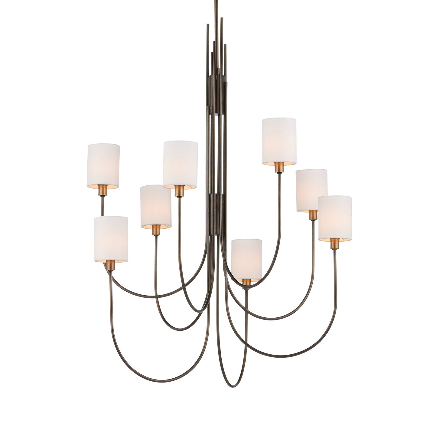 Jarymere Chandelier Metal & Linen 32.5"D